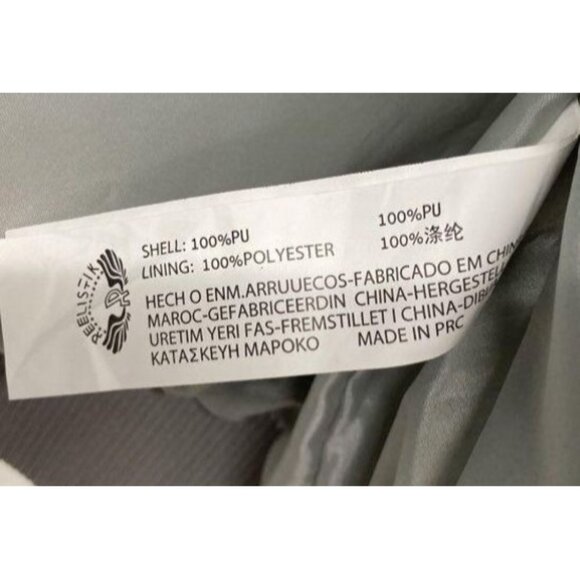 Reelistik Men's Silver Puffer Jacket 2XL With Hood Faux Fur Trim NWT - Picture 7 of 8